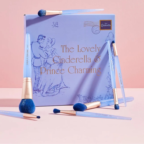 Spectrum Cinderella 6 face and eye makeup brush set Vegan Soft New In Box - Picture 2 of 4